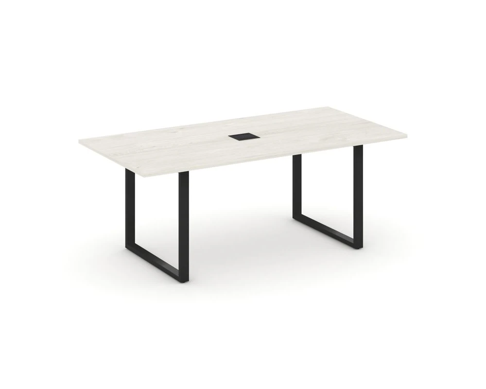 Стол переговорный на О-образном каркасе с лючком 1980x980x750 Стайл Проджект Директ / Style Project Direct