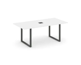 Стол переговорный на О-образном каркасе с лючком 1980x980x750 Стайл Проджект Директ / Style Project Direct images