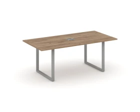 Стол переговорный на О-образном каркасе с лючком 1980x980x750 Стайл Проджект Директ / Style Project Direct images