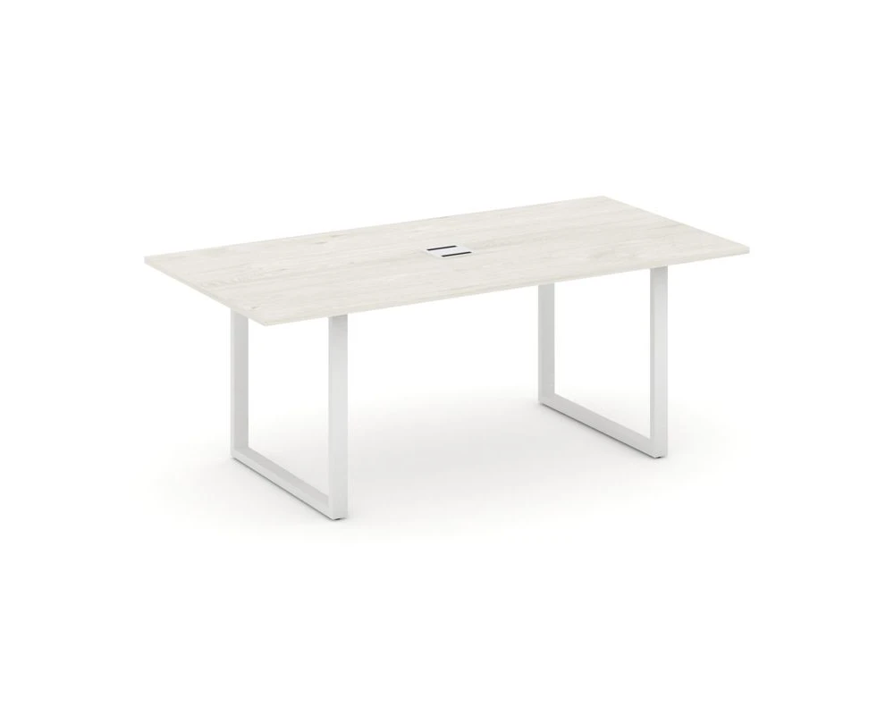 Стол переговорный на О-образном каркасе с лючком 1980x980x750 Стайл Проджект Директ / Style Project Direct