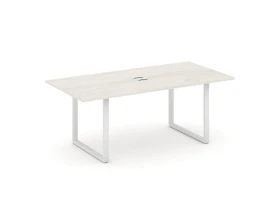 Стол переговорный на О-образном каркасе с лючком 1980x980x750 Стайл Проджект Директ / Style Project Direct images