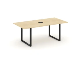 Стол переговорный на О-образном каркасе с лючком 1980x980x750 Стайл Проджект Директ / Style Project Direct images