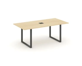 Стол переговорный на О-образном каркасе с лючком 1980x980x750 Стайл Проджект Директ / Style Project Direct images