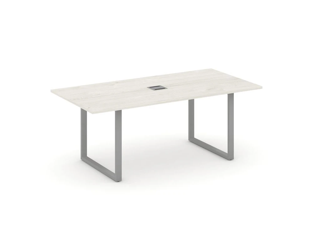 Стол переговорный на О-образном каркасе с лючком 1980x980x750 Стайл Проджект Директ / Style Project Direct