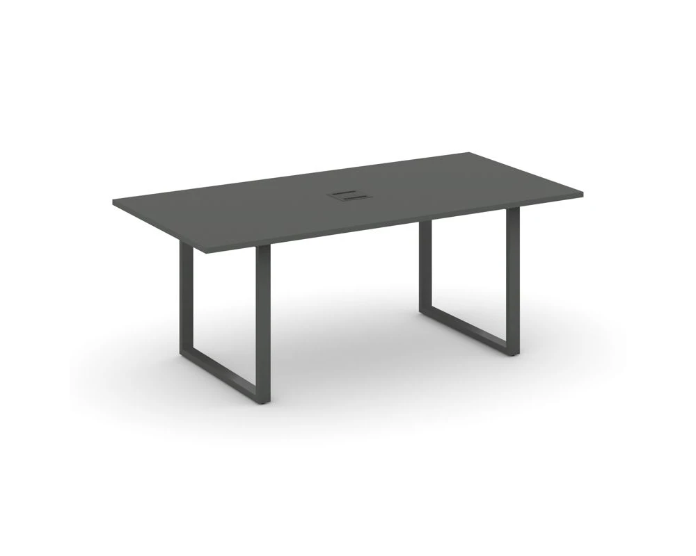 Стол переговорный на О-образном каркасе с лючком 1980x980x750 Стайл Проджект Директ / Style Project Direct