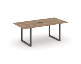 Стол переговорный на О-образном каркасе с лючком 1980x980x750 Стайл Проджект Директ / Style Project Direct images