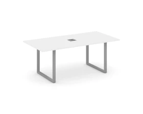 Стол переговорный на О-образном каркасе с лючком 1980x980x750 Стайл Проджект Директ / Style Project Direct images