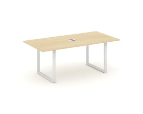 Стол переговорный на О-образном каркасе с лючком 1980x980x750 Стайл Проджект Директ / Style Project Direct images