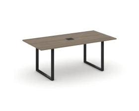 Стол переговорный на О-образном каркасе с лючком 1980x980x750 Стайл Проджект Директ / Style Project Direct images