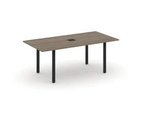 Стол переговорный на П-образном каркасе с лючком 1980x980x750 Стайл Проджект Директ / Style Project Direct images