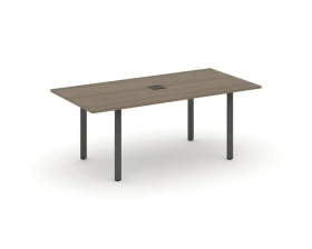 Стол переговорный на П-образном каркасе с лючком 1980x980x750 Стайл Проджект Директ / Style Project Direct images