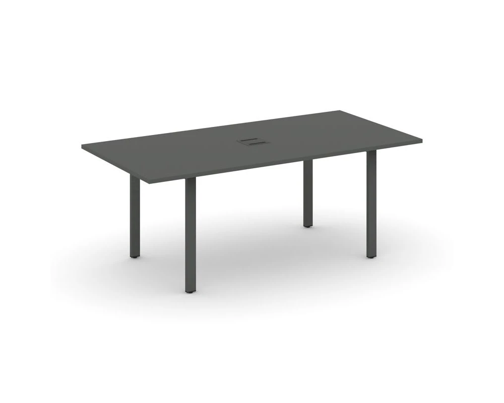 Стол переговорный на П-образном каркасе с лючком 1980x980x750 Стайл Проджект Директ / Style Project Direct