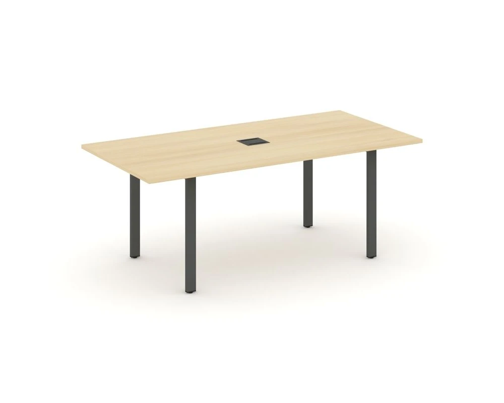 Стол переговорный на П-образном каркасе с лючком 1980x980x750 Стайл Проджект Директ / Style Project Direct