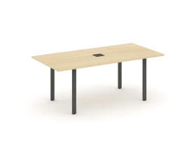 Стол переговорный на П-образном каркасе с лючком 1980x980x750 Стайл Проджект Директ / Style Project Direct images