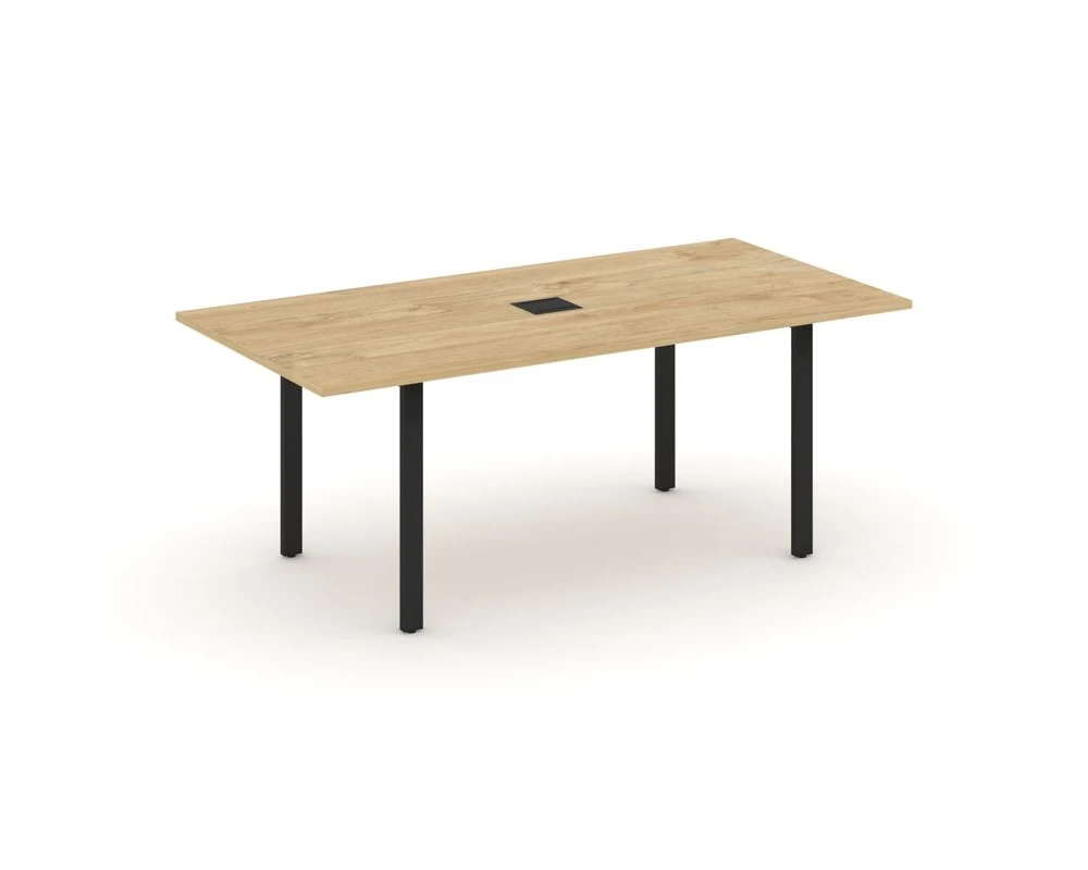 Стол переговорный на П-образном каркасе с лючком 1980x980x750 Стайл Проджект Директ / Style Project Direct