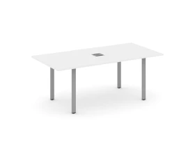 Стол переговорный на П-образном каркасе с лючком 1980x980x750 Стайл Проджект Директ / Style Project Direct images