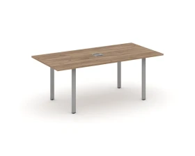 Стол переговорный на П-образном каркасе с лючком 1980x980x750 Стайл Проджект Директ / Style Project Direct images