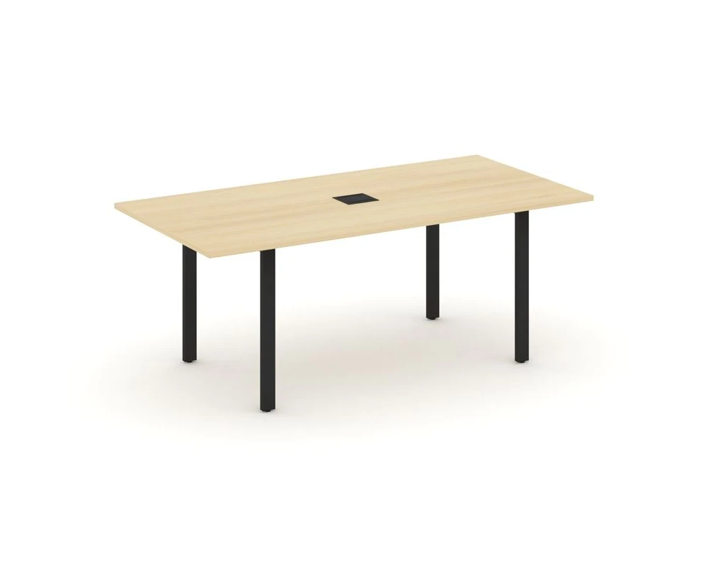 Стол переговорный на П-образном каркасе с лючком 1980x980x750 Стайл Проджект Директ / Style Project Direct