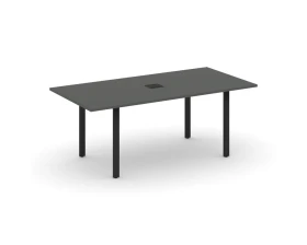 Стол переговорный на П-образном каркасе с лючком 1980x980x750 Стайл Проджект Директ / Style Project Direct images
