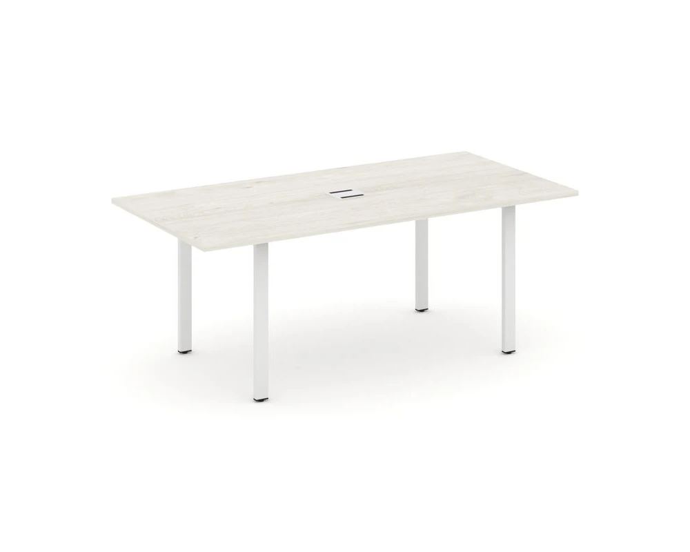 Стол переговорный на П-образном каркасе с лючком 1980x980x750 Стайл Проджект Директ / Style Project Direct