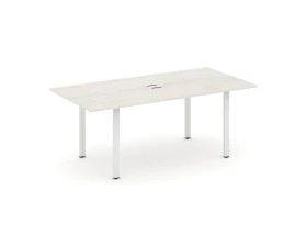 Стол переговорный на П-образном каркасе с лючком 1980x980x750 Стайл Проджект Директ / Style Project Direct images