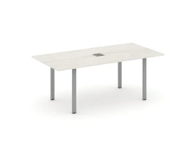 Стол переговорный на П-образном каркасе с лючком 1980x980x750 Стайл Проджект Директ / Style Project Direct images