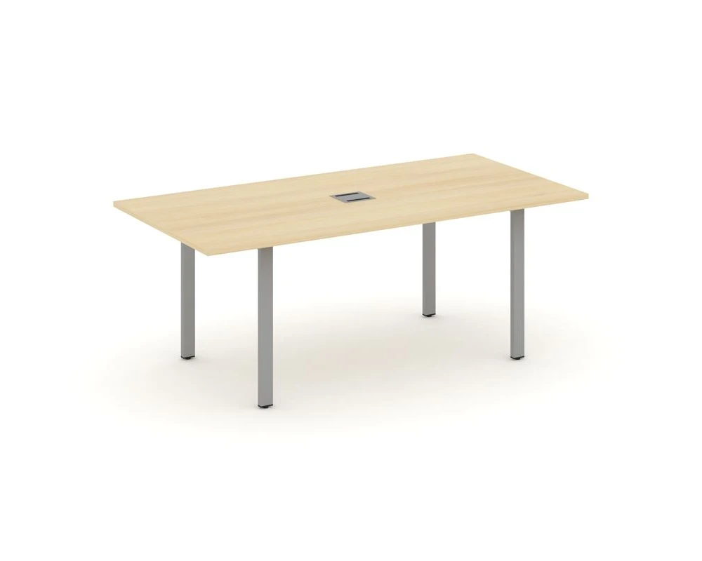 Стол переговорный на П-образном каркасе с лючком 1980x980x750 Стайл Проджект Директ / Style Project Direct