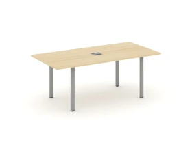 Стол переговорный на П-образном каркасе с лючком 1980x980x750 Стайл Проджект Директ / Style Project Direct images