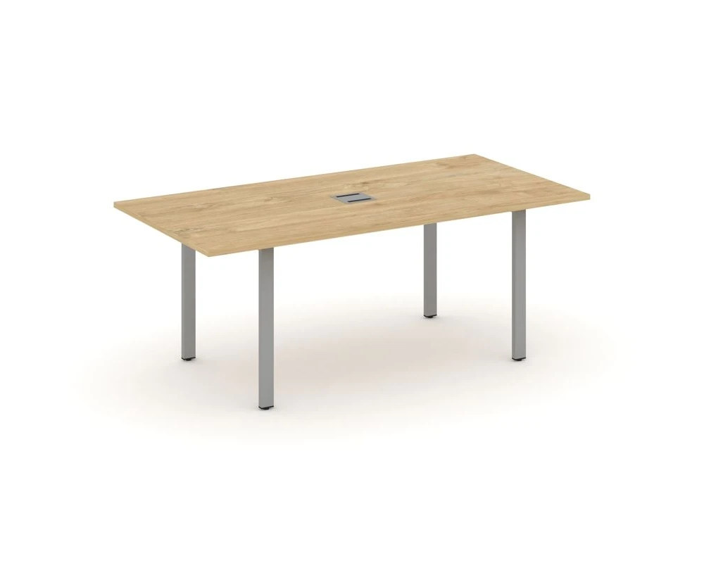 Стол переговорный на П-образном каркасе с лючком 1980x980x750 Стайл Проджект Директ / Style Project Direct
