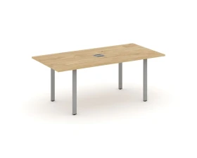 Стол переговорный на П-образном каркасе с лючком 1980x980x750 Стайл Проджект Директ / Style Project Direct images