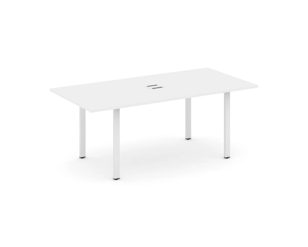 Стол переговорный на П-образном каркасе с лючком 1980x980x750 Стайл Проджект Директ / Style Project Direct