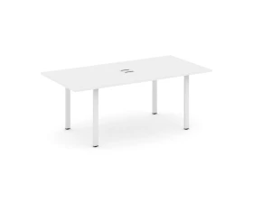 Стол переговорный на П-образном каркасе с лючком 1980x980x750 Стайл Проджект Директ / Style Project Direct images