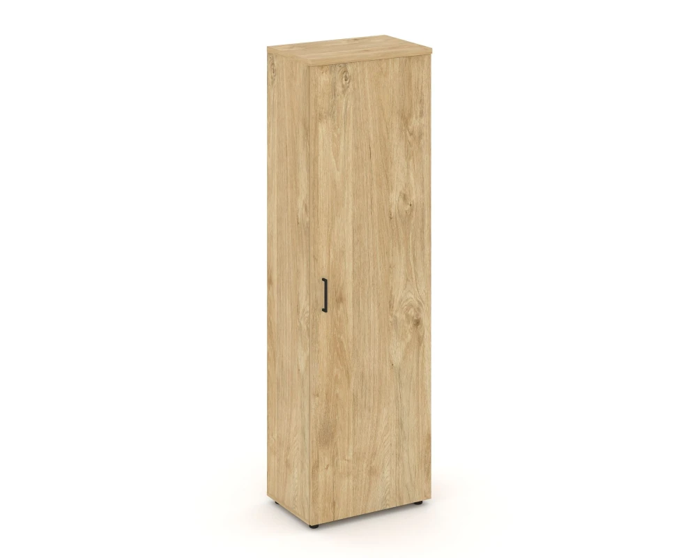 Гардероб узкий неглуб. с полкой и выдвижной штангой 600x400x1982 зад. стенка HDF Стайл Проджект / Style Project