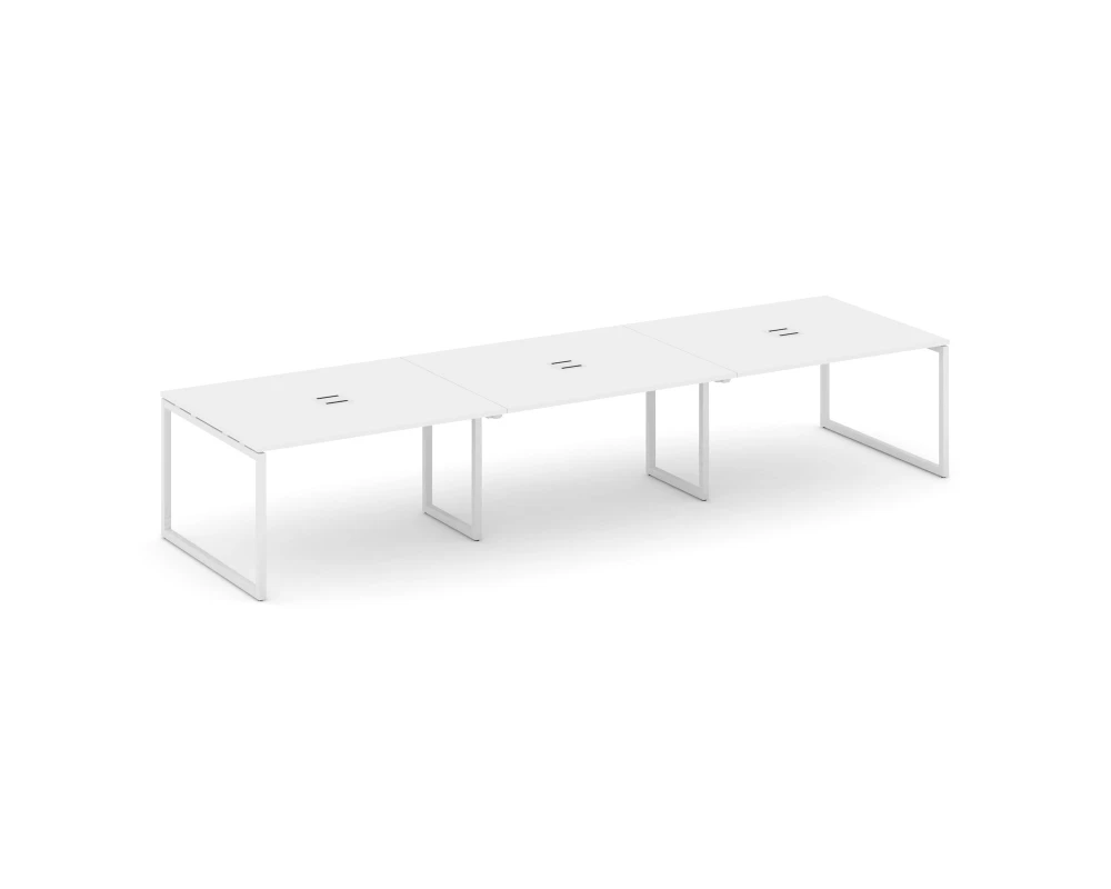 Стол переговорный на О-образном каркасе 40 мм с лючком 4410x1180x750 Стайл Проджект / Style Project