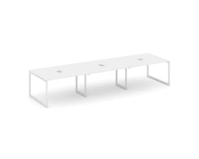 Стол переговорный на О-образном каркасе 40 мм с лючком 4410x1180x750 Стайл Проджект / Style Project images