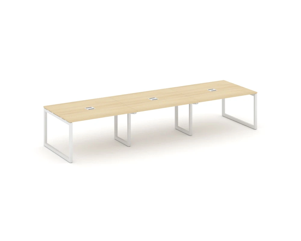 Стол переговорный на О-образном каркасе 50 мм с лючком 4410x1180x750 Стайл Проджект / Style Project