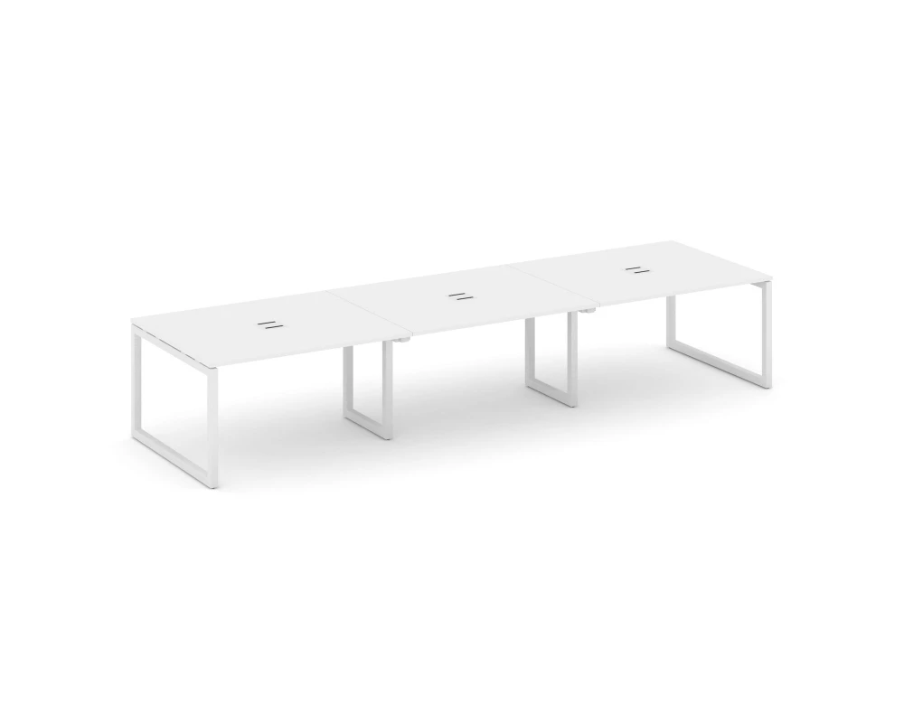 Стол переговорный на О-образном каркасе 50 мм с лючком 4410x1180x750 Стайл Проджект / Style Project