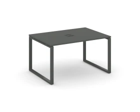 Стол переговорный на О-образном каркасе 60 мм с лючком 1380x980x750 Стайл Проджект / Style Project images