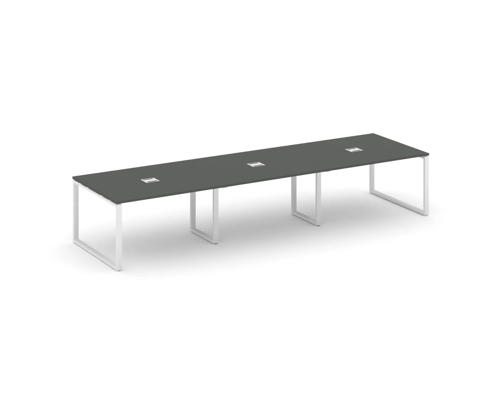 Стол переговорный на О-образном каркасе 60 мм с лючком 4410x1180x750 Стайл Проджект / Style Project