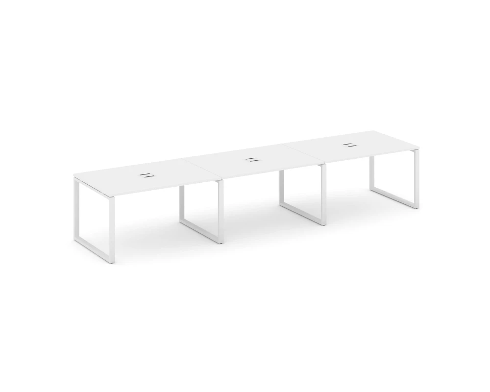 Стол переговорный на О-образном каркасе 60 мм с лючком 4410x980x750 Стайл Проджект / Style Project