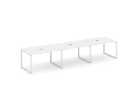 Стол переговорный на О-образном каркасе 60 мм с лючком 4410x980x750 Стайл Проджект / Style Project images