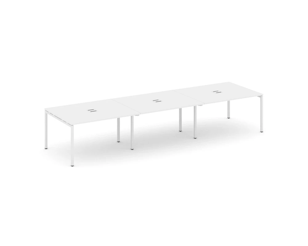 Стол переговорный на П-образном каркасе 40 мм с лючком 4410x1180x750 Стайл Проджект / Style Project