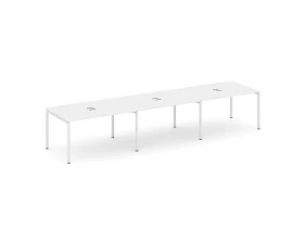 Стол переговорный на П-образном каркасе 40 мм с лючком 4410x980x750 Стайл Проджект / Style Project images