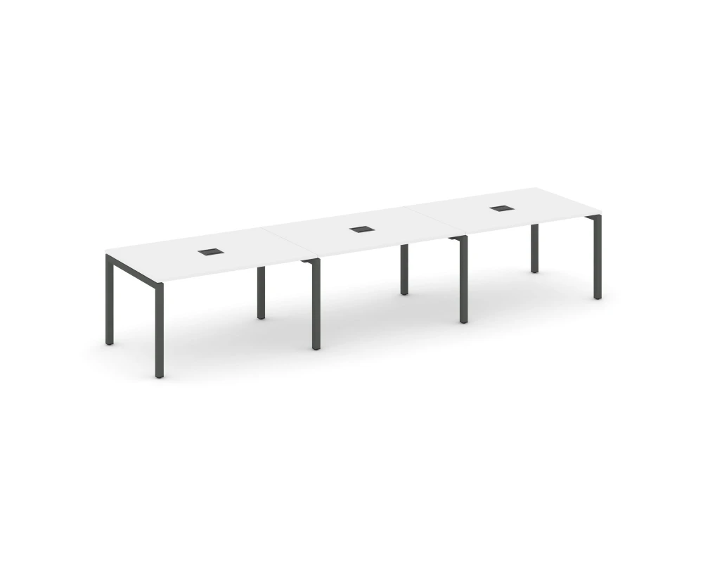 Стол переговорный на П-образном каркасе 50 мм с лючком 4410x980x750 Стайл Проджект / Style Project