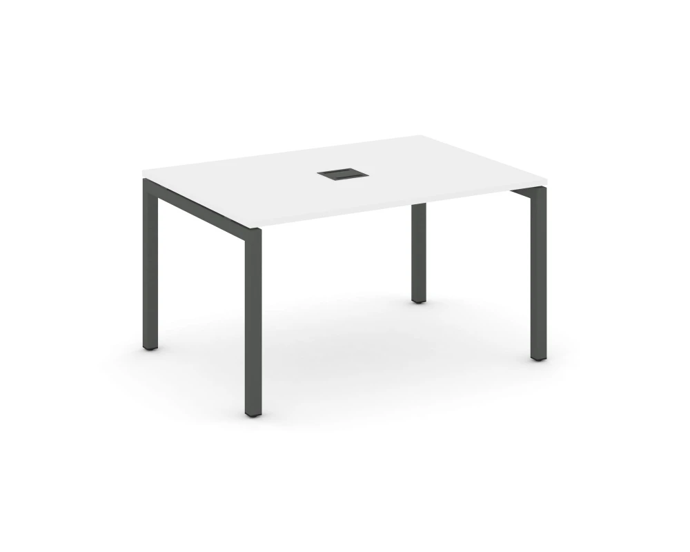 Стол переговорный на П-образном каркасе 50 мм с лючком 980x980x750 Стайл Проджект / Style Project