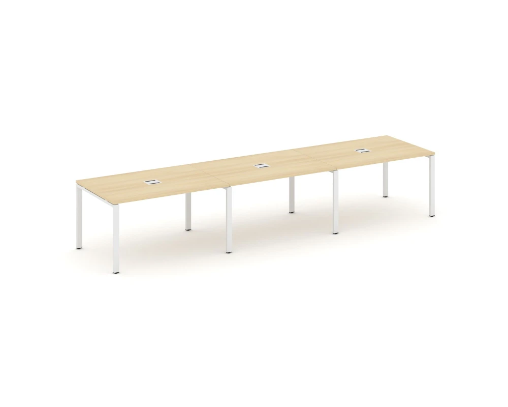 Стол переговорный на П-образном каркасе 60 мм с лючком 4410x980x750 Стайл Проджект / Style Project