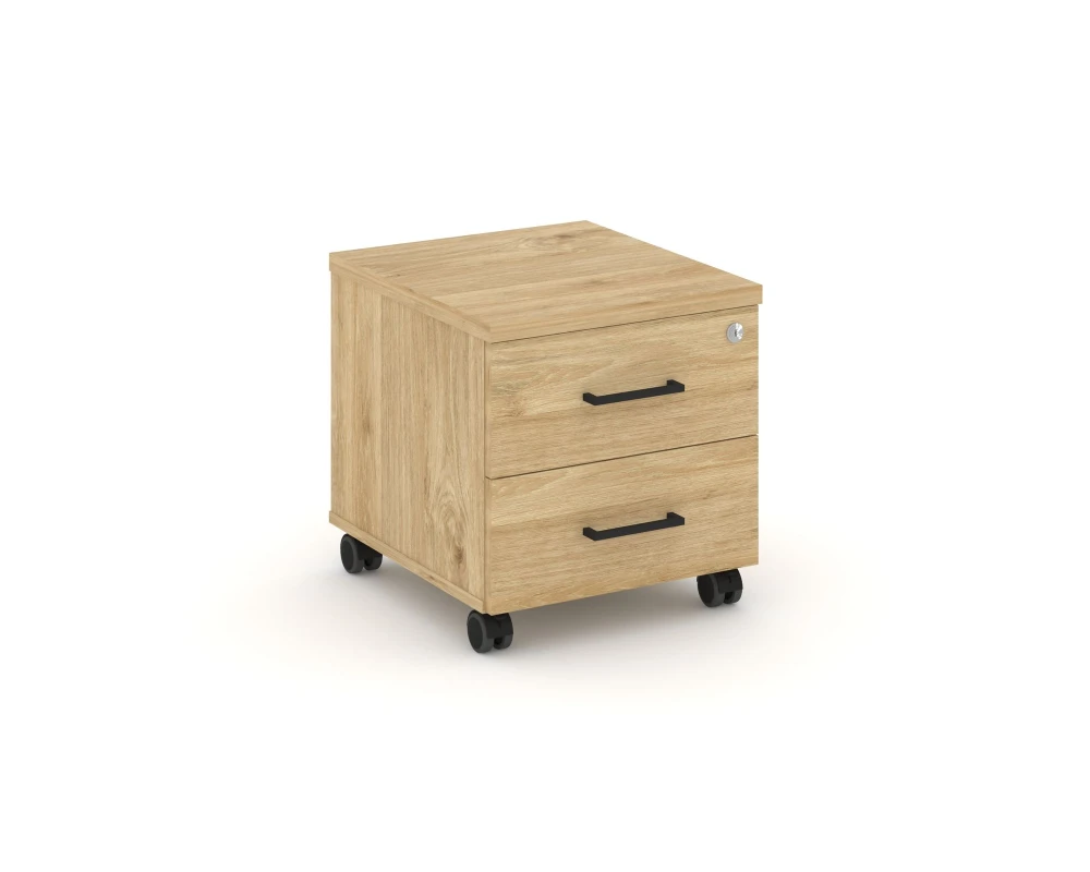 Тумба мобильная 2 ящ. Стандартные колеса 416x460x437 Стайл Проджект / Style Project