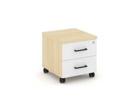 Тумба мобильная 2 ящ. Стандартные колеса 416x460x437 Стайл Проджект / Style Project images