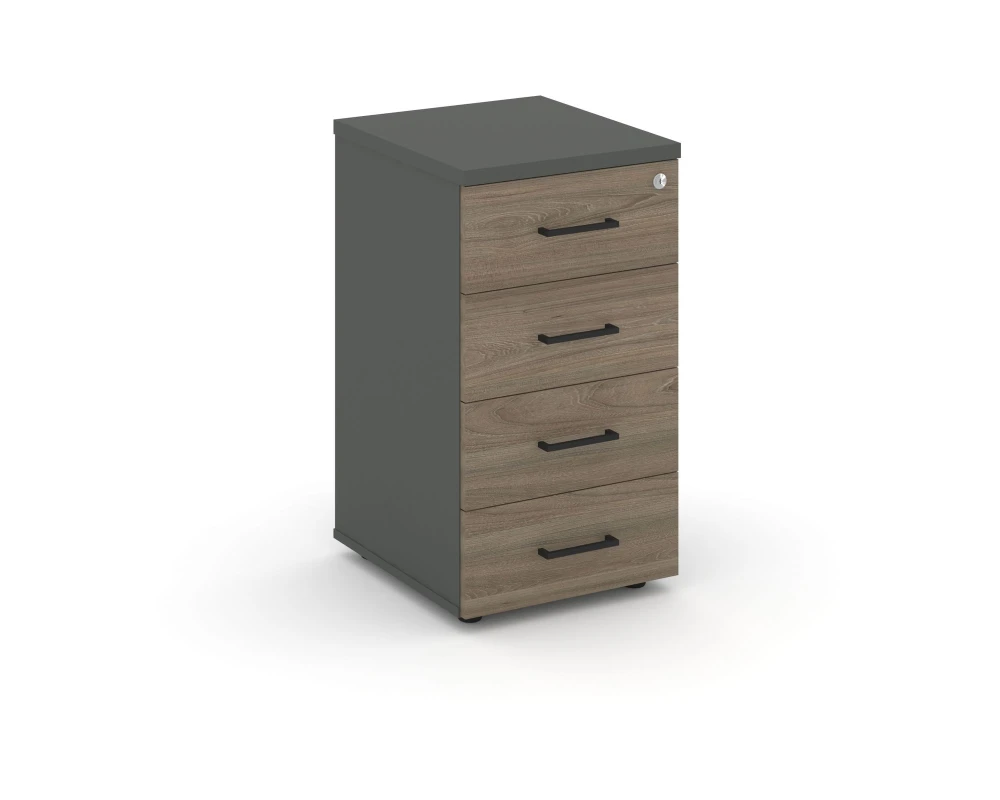 Тумба опорная/приставная с ящиками 416x460x750 Стайл Проджект / Style Project