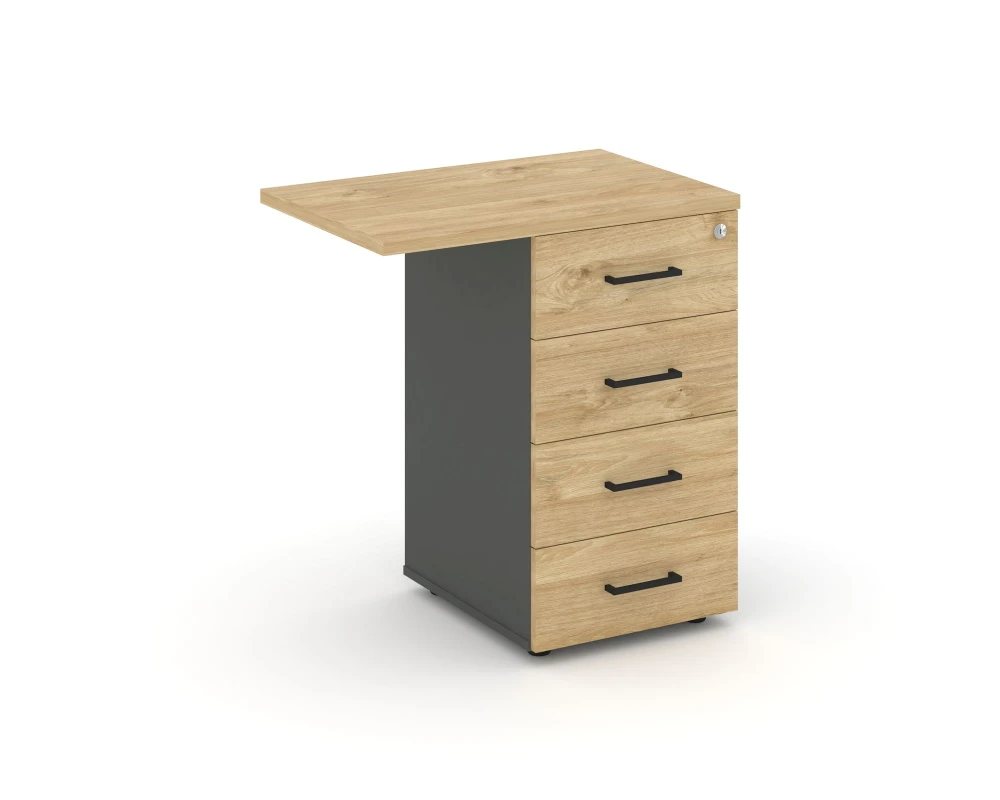 Тумба приставная с ящиками 416/700x460x750 Стайл Проджект / Style Project